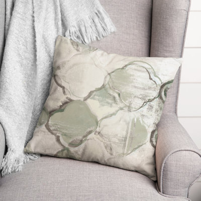 Housse et insert de coussin carré Quatrefoil