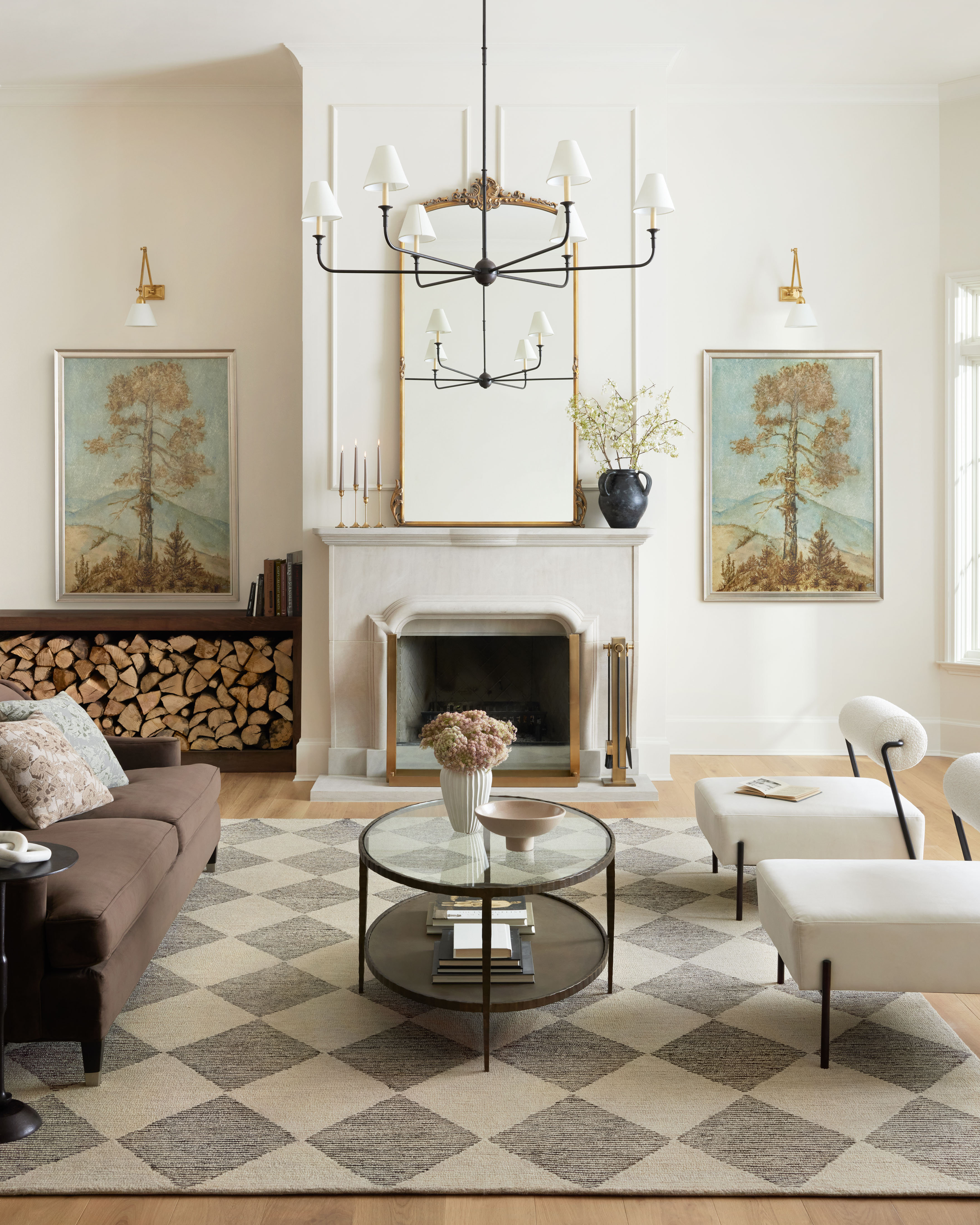 Chris Loves Julia x Loloi Francis Wool Beige / Charcoal Rug