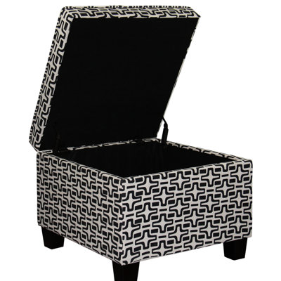 Rangement géométrique de 18 po de hauteur à motif d'étoile géométrique, matériau principal en bois, matériau principal en bois, rembourrage confortable de 30 lb, longueur des pieds 2,8 po