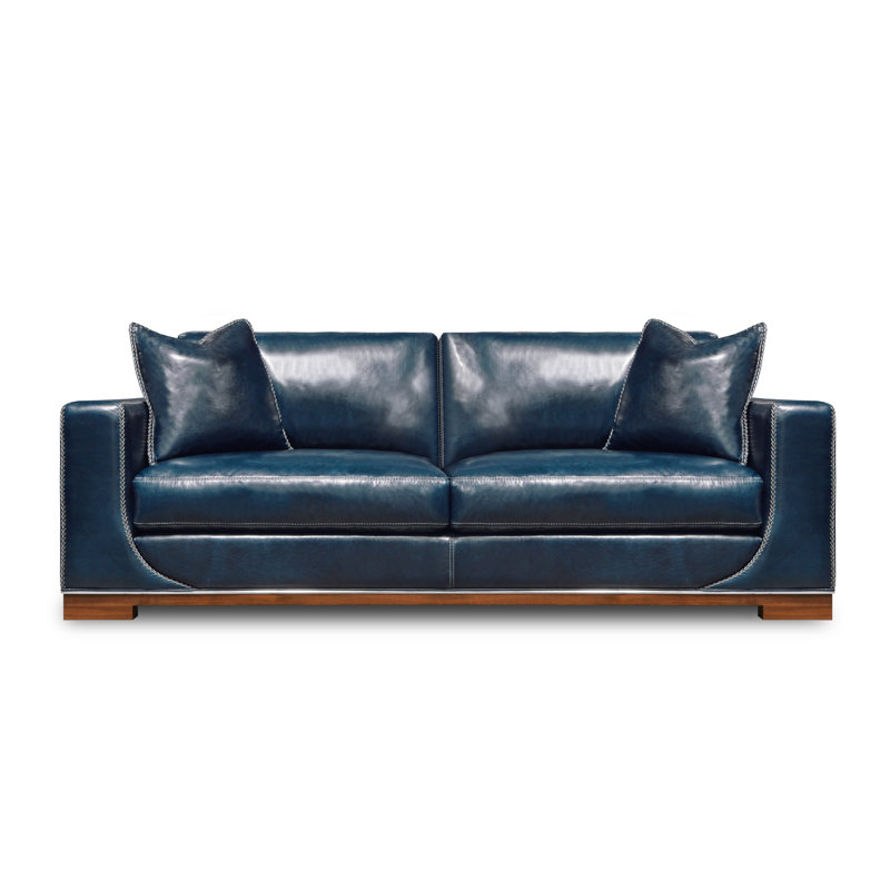 Cassidy Sofa, Blue Moon (Cartier), Ash Honey