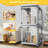 Portable Cat Playpen With Scratching Post And Board