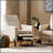 Mid-Century Modern Recliner With Comfortable Cushions And Durable Birch Legs For Ultimate Relaxation-1844017477