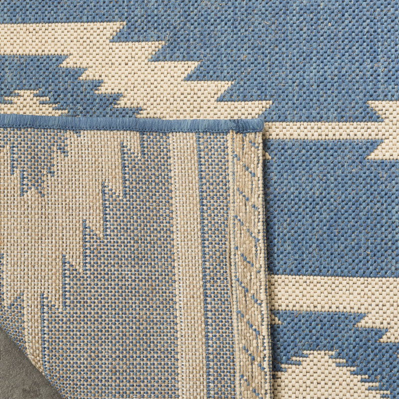 Tapis intérieur / extérieur Mathieson Linden 100 Southwestern, Carré 6 pi 7 po