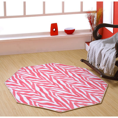 Tapis rose clair Zebra pour salon, salle à manger, cuisine, chambre à coucher, enfants