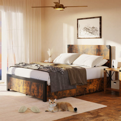 Rosalene Standard Bed with Drawers