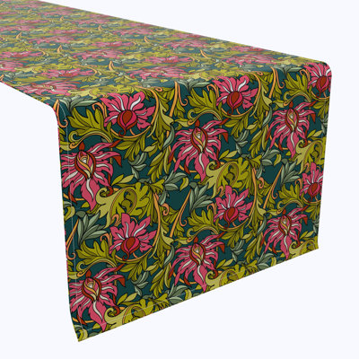 Table Runner, 100% Cotton, Floral 8