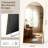 Malesha Large Modern Full Length Arched Aluminum Alloy Framed Floor Mirror-344613389-344613378