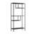 Modern Storage Shelf with 4 Compartments & Metal Legs
