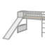 Lit mezzanine simple avec glissoire et échelle
