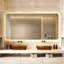 Miroir d'éclairage mural à DEL / miroir de salle de bain / miroir pleine grandeur / miroir de maquillage, éclairage tricolore + gradation + étanche IP44 + anti-buée + interrupteur tactile 24 po x 48 po