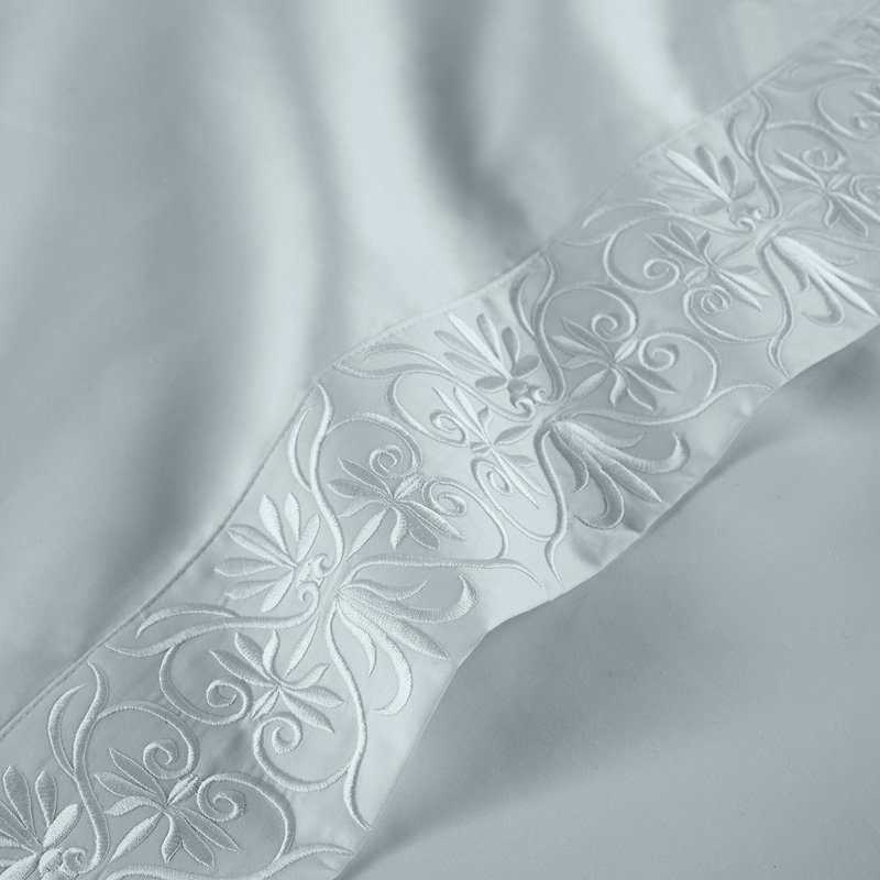 Ariane Sheet Set, King Sheet Set + 2 Pillowcases, Aqua