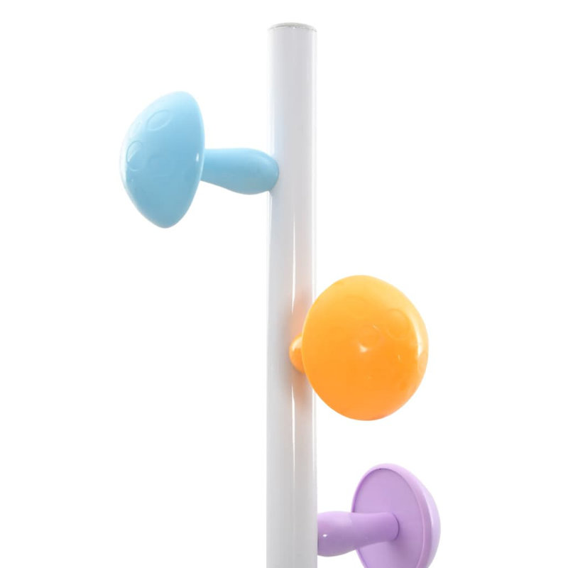 Noalani Iron Freestanding Coat Rack, White