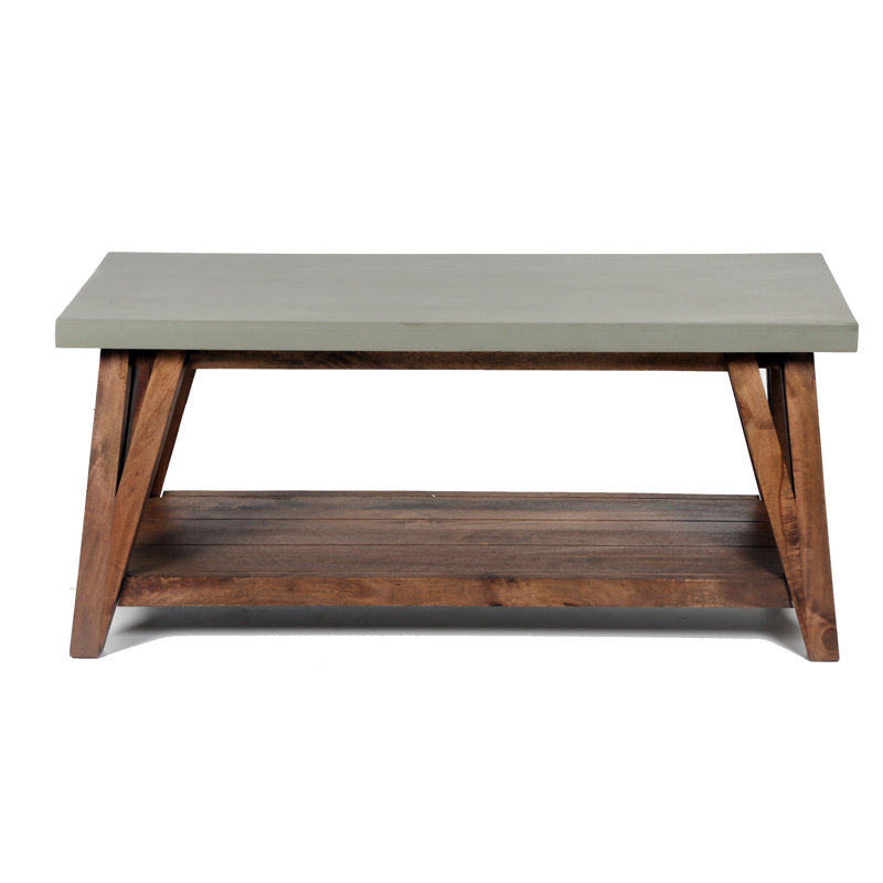 Brookside 36" Coffee Table with Shelf, 18" H x 36" W x 24" D