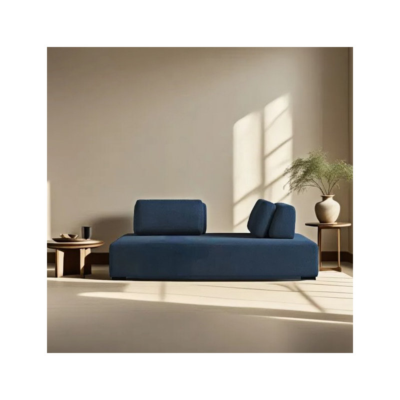 Chaise longue décontractée créative, minimaliste et moderne, Orienté à droite, Bleu très foncé