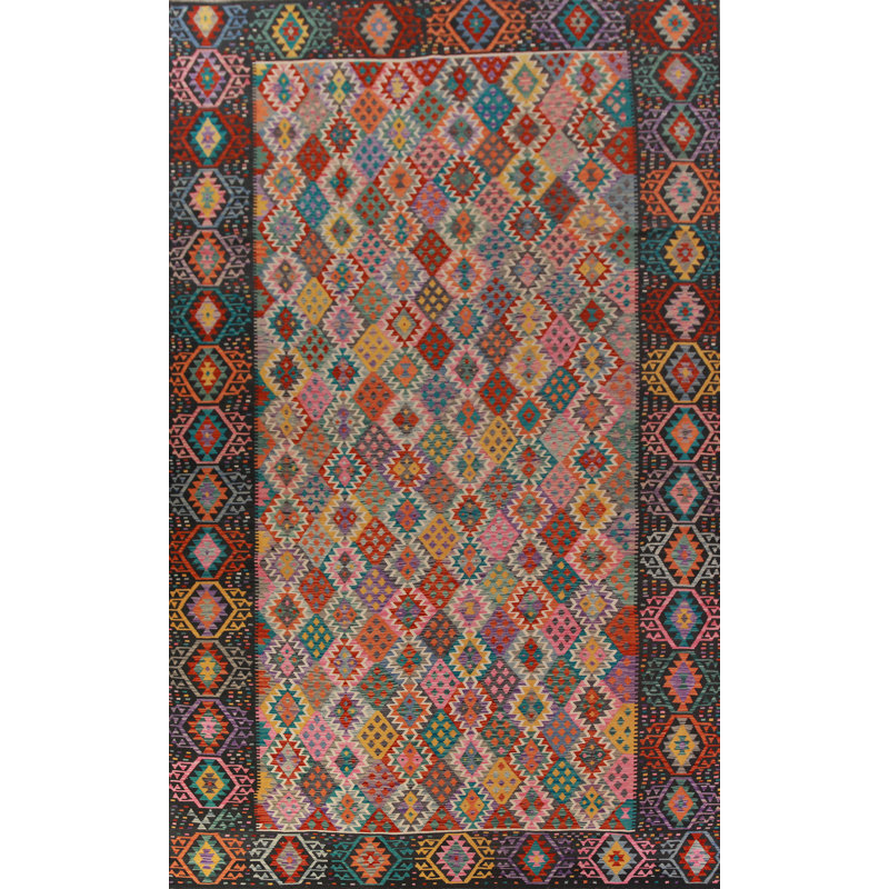 Tapis oriental en laine Kilim 10 x 16