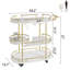 Cubbindall Metal Bar Cart
