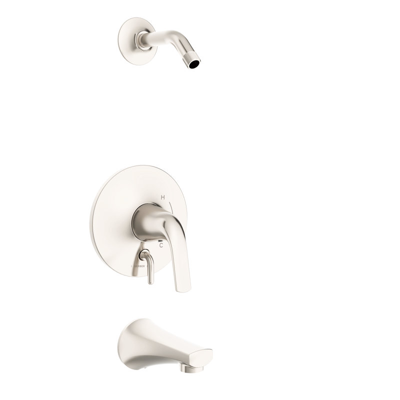 Lemora Tub and Shower Faucet, Brushed Nickel