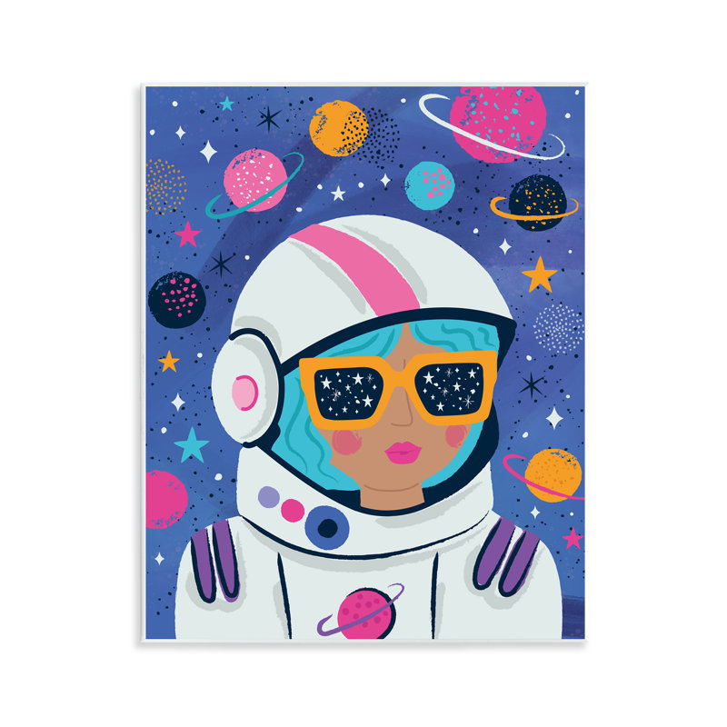 «Astronaut Gal in Space», art mural par Lisa Perry White