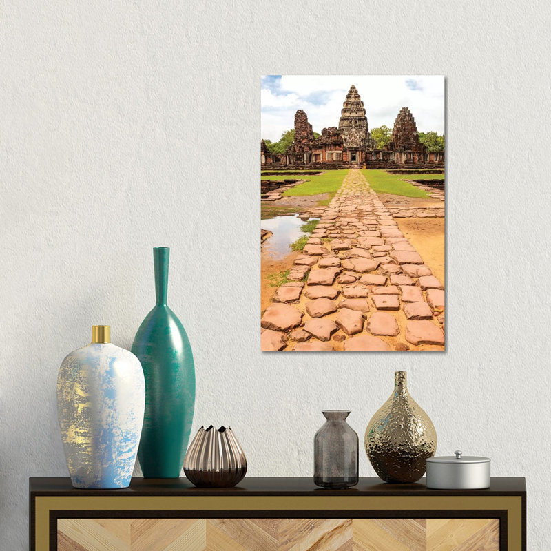 Thailand. Phimai Historical Park. Ruins Of Ancient Khmer Temple Complex. Central Sanctuary. by Tom Haseltine - Gallery-Wrapped Canvas Giclée on Canvas