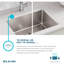 évier de cuisine encastrable l 32" x l 20" avec drain parfait Lustertone Iconix