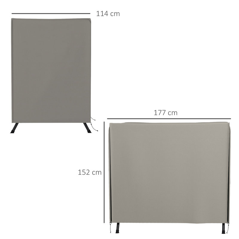 Patio Swing Chair Cover 3 Seater, 152cm H x 177cm W x 114cm D