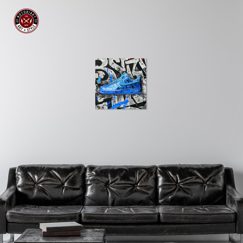 Graffiti sur toile, impressions d'art urbain sur toile par Notoriart, H 20 po x l 20 po, Toile tendue