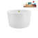 41.1'' x 41.1'' Freestanding Soaking Acrylic Bathtub