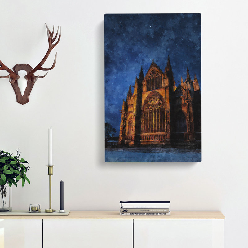 Lincoln Cathedral In England - Wrapped Canvas, 50cm H x 35cm W x 3cm D
