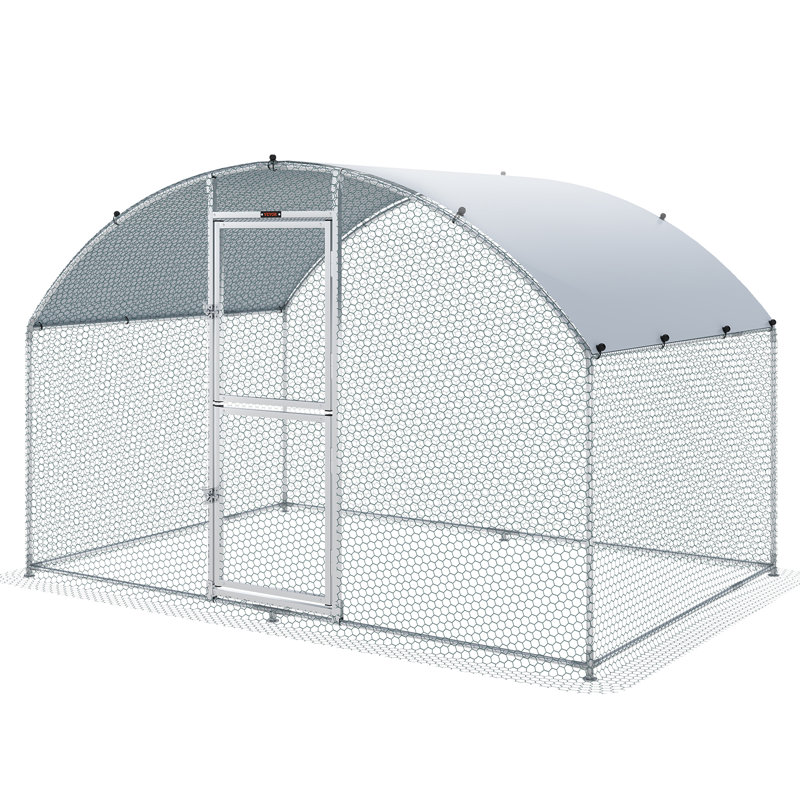 Poulailler avec couloir Darzell, H 78,7 po x l 118,1 po x P 157,5 po