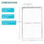 Shower Door 48" W X 76"H Semi-Frameless Bypass Sliding Shower Enclosure-111798369