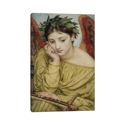 Erato, Muse Of Poetry, 1870 by Edward John Poynter - Wrapped Canvas Painting