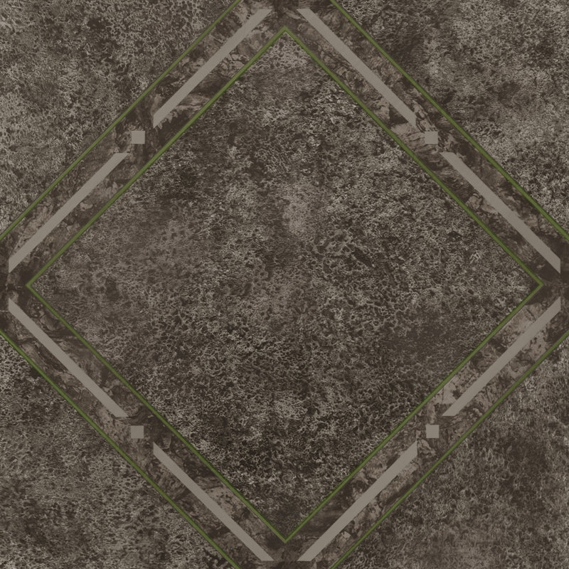 Woven Trends Tivoli Self Adhesive Vinyl Floor Tiles, 45 Pcs, 12" X 12", Metallic Marble Diamond