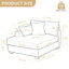 Chaise longue rembourrée avec coussin et pieds en bois massif l 42 po Stoneville-1142525853-1265200190