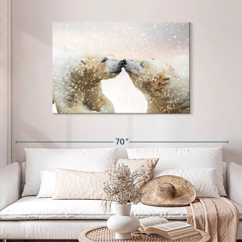 Brampt Polar Bear Love, 30" H x 45" W