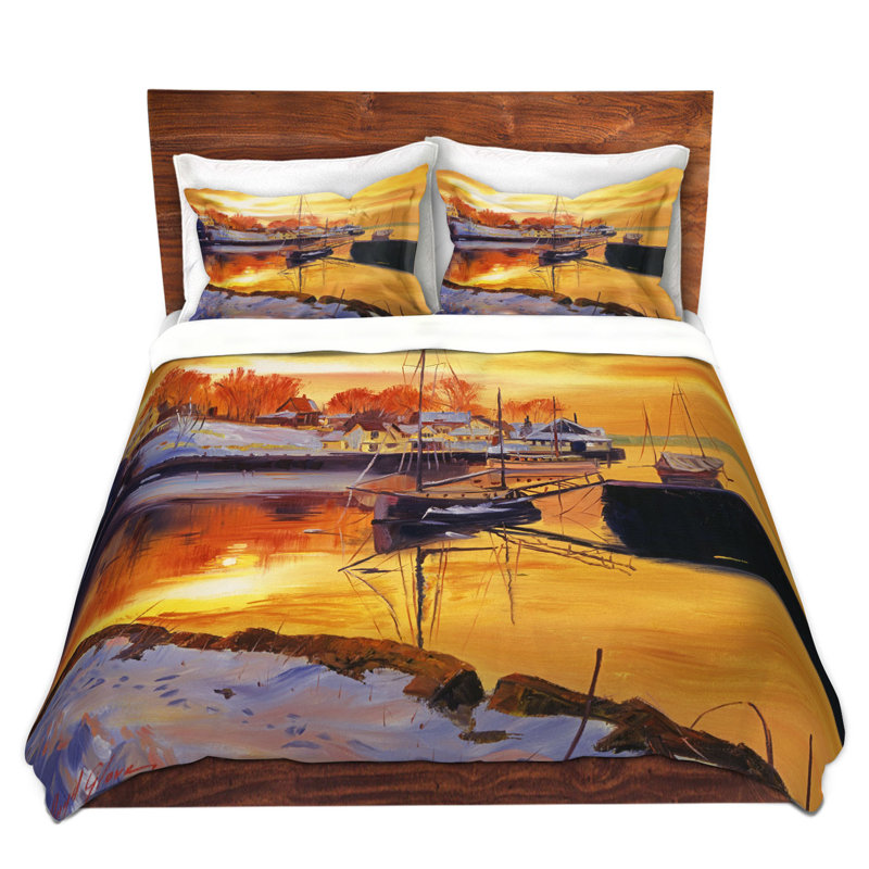 Ensemble de housse de couette en microfibre DiaNoche par David Lloyd Glover - Snow Harbor