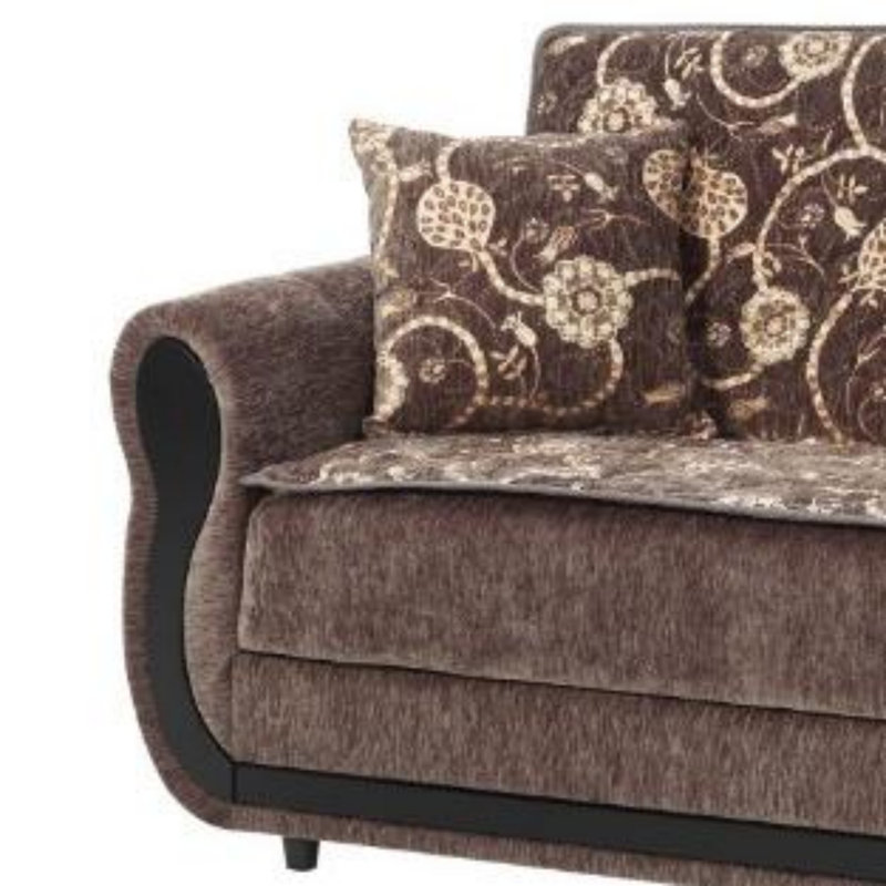 Herfriede Upholstered 69.7'' Sleeper Sofa, Gray Chenille