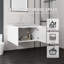 Meuble-lavabo suspendu de 91 cm avec lavabo et porte à fermeture en douceur-190874035