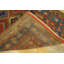 Small Size Rustic Tribal Geometric Antique Late 19th Century Caucasian Kazak Rug