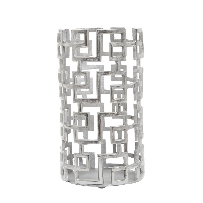Delphi Aluminum Tabletop Lantern, 26cm H x 15cm W x 15cm D