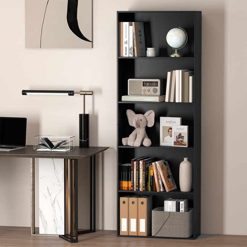 Bibliothèque standard H 67 "x l 23,5" Asuman, Noir