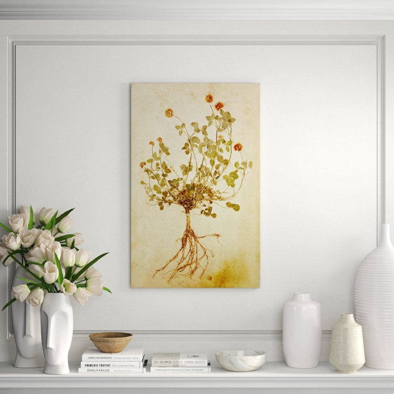 Pressed Flowers III Print by Michelle Bennett, 28" H x 24" W x 1.5" D, Outdoor