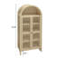 Garde-manger arqué de 70,28 po de hauteur, armoires de cuisine en bois de style campagne moderne, armoire de rangement arquée avec tablettes réglables, armoire polyvalente pour la cuisine, la salle à manger et le salon