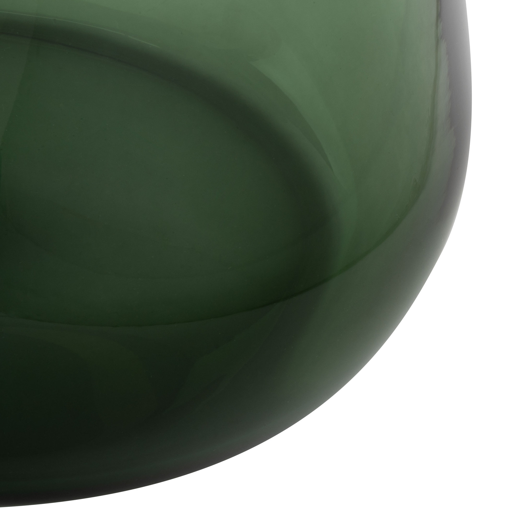End Table, Antique Brass, Green