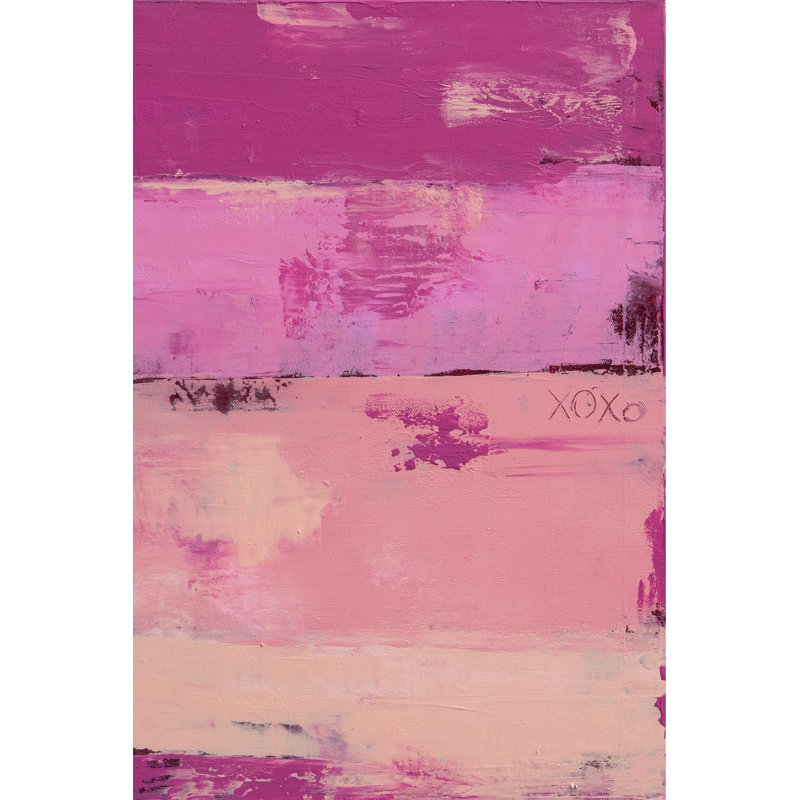 Sweet Heart Hotel II by Erin Ashley - Painting, 122cm H x 81cm W, Black Floater Framed