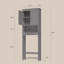 Armoire de rangement en bois manufacturé autoportant au-dessus de la toilette-2065958106