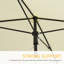 200cm X 125cm Rectangular Market Parasol-1614871280