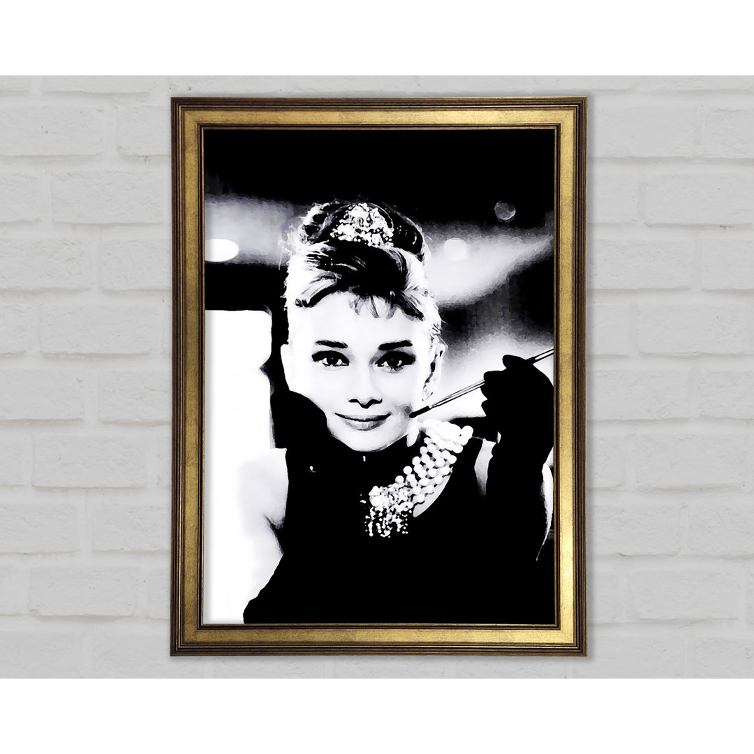 Audrey Hepburn Frühstück bei Tiffanys - Einzelne Bilderrahmen Kunstdrucke