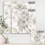 Peinture florale sur toile, pivoines grises II-55952388