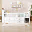 Lit plateforme simple pour enfant avec tête de lit et échelle garde-corps, lit Montessori, base de lit en bois avec 4 tiroirs-223154831