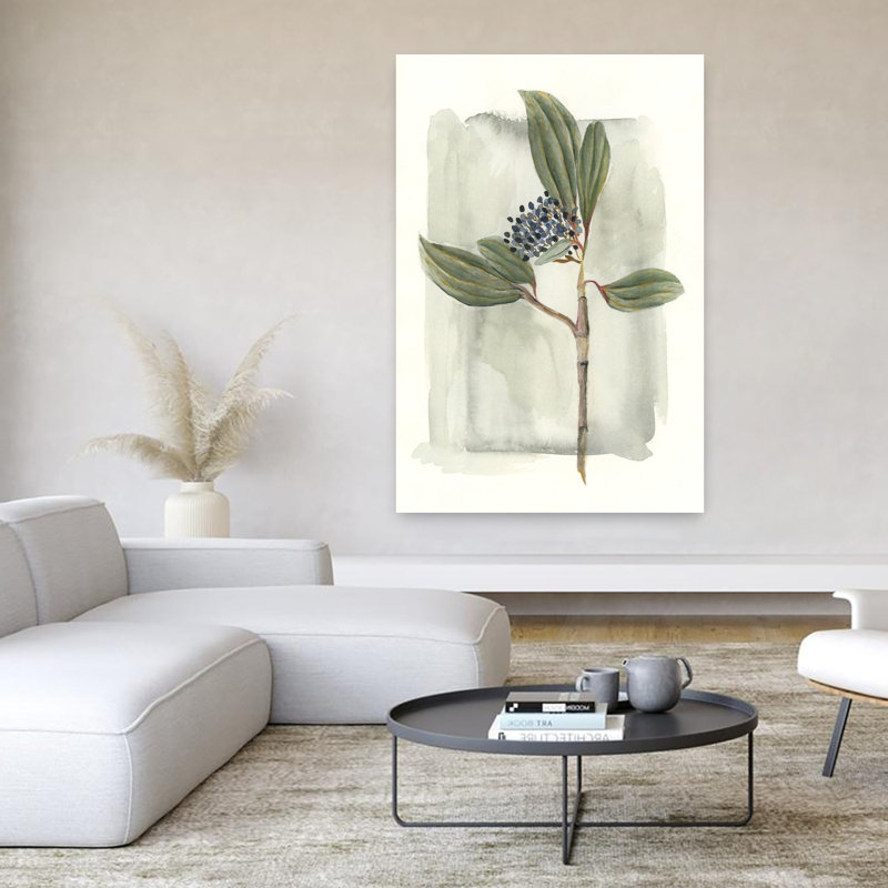 Art contemporain fleur nature, H 60 po x l 40 po